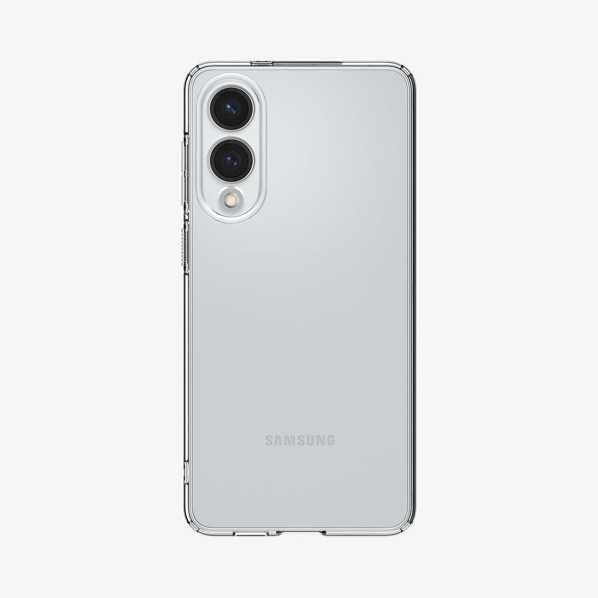 ACS09425 - Galaxy S25 Edge Case Liquid Crystal in Crystal Clear showing the back