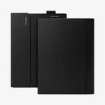ACS01002 - Microsoft Surface Pro X Case Stand Folio in black showing the back and front