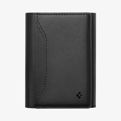 AFA09133 - MagSafe Card Holder Valentinus S (MagFit) in Black showing the front